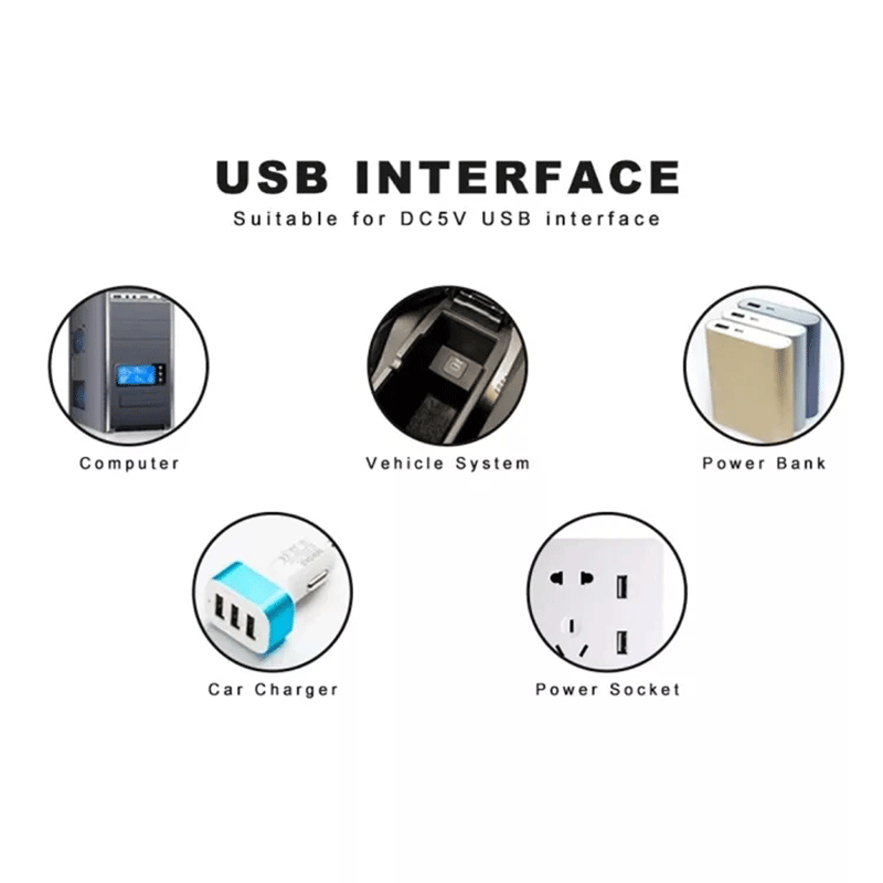 چراغ اضطراری شارژی USB مدل 8LED