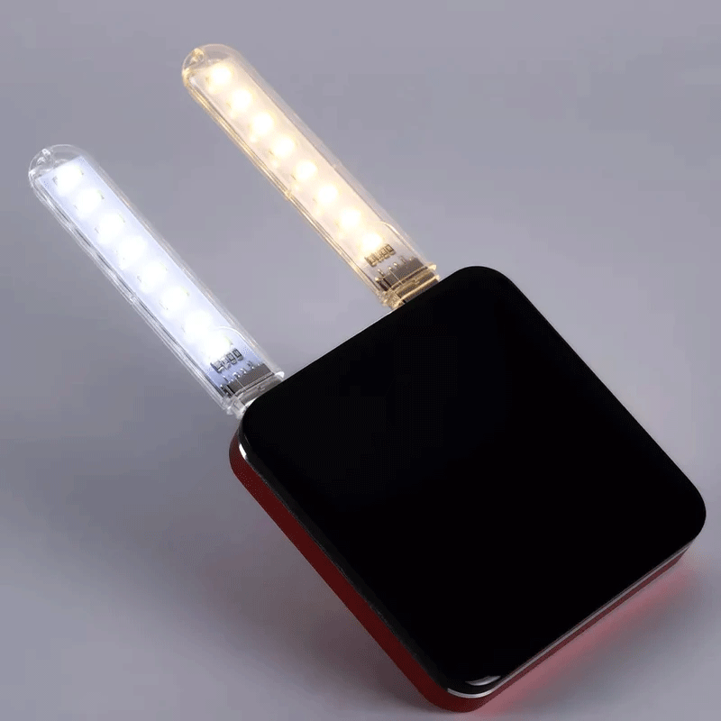 چراغ اضطراری شارژی USB مدل 8LED