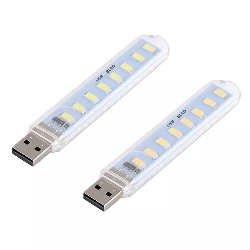 چراغ اضطراری شارژی USB مدل 8LED
